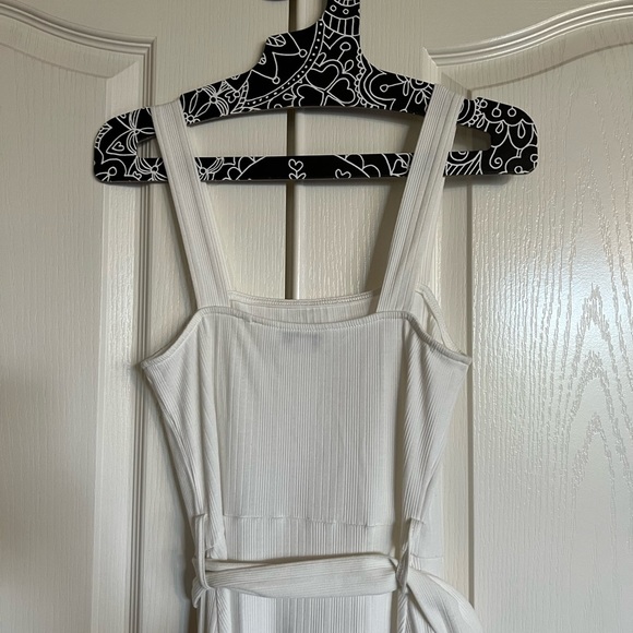 TopShop belted ribbed knit tank midi‎ dress with double slits size 4 - Picture 9 of 14